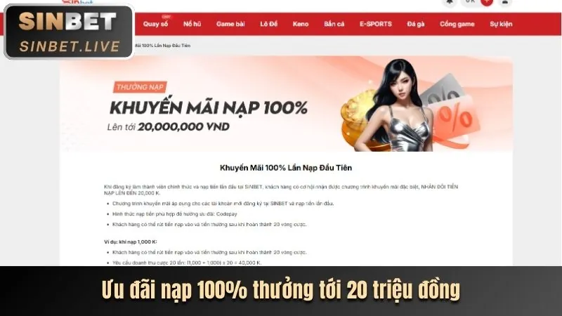 Thưởng nạp tiền cho các sản phẩm 88live